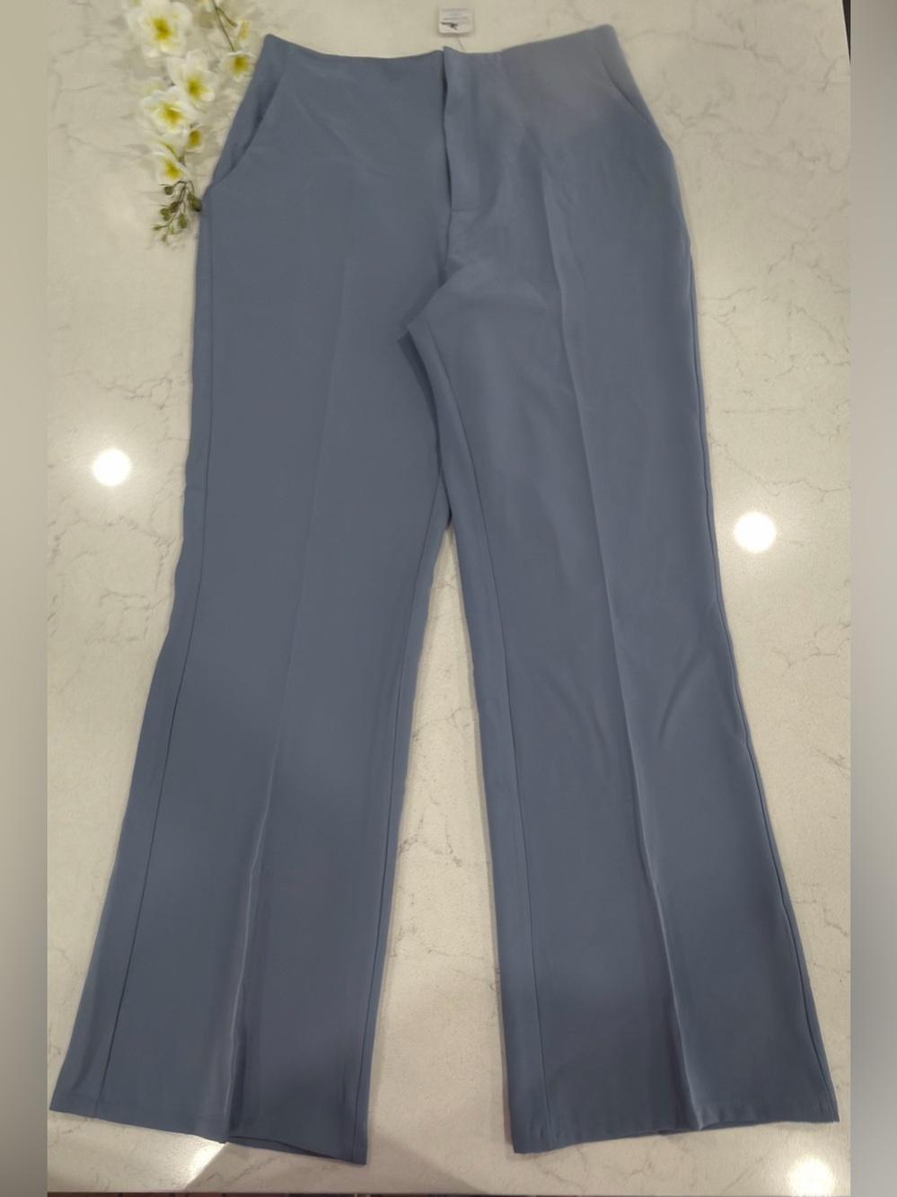 Fashion Nova Pants in Dusty Blue